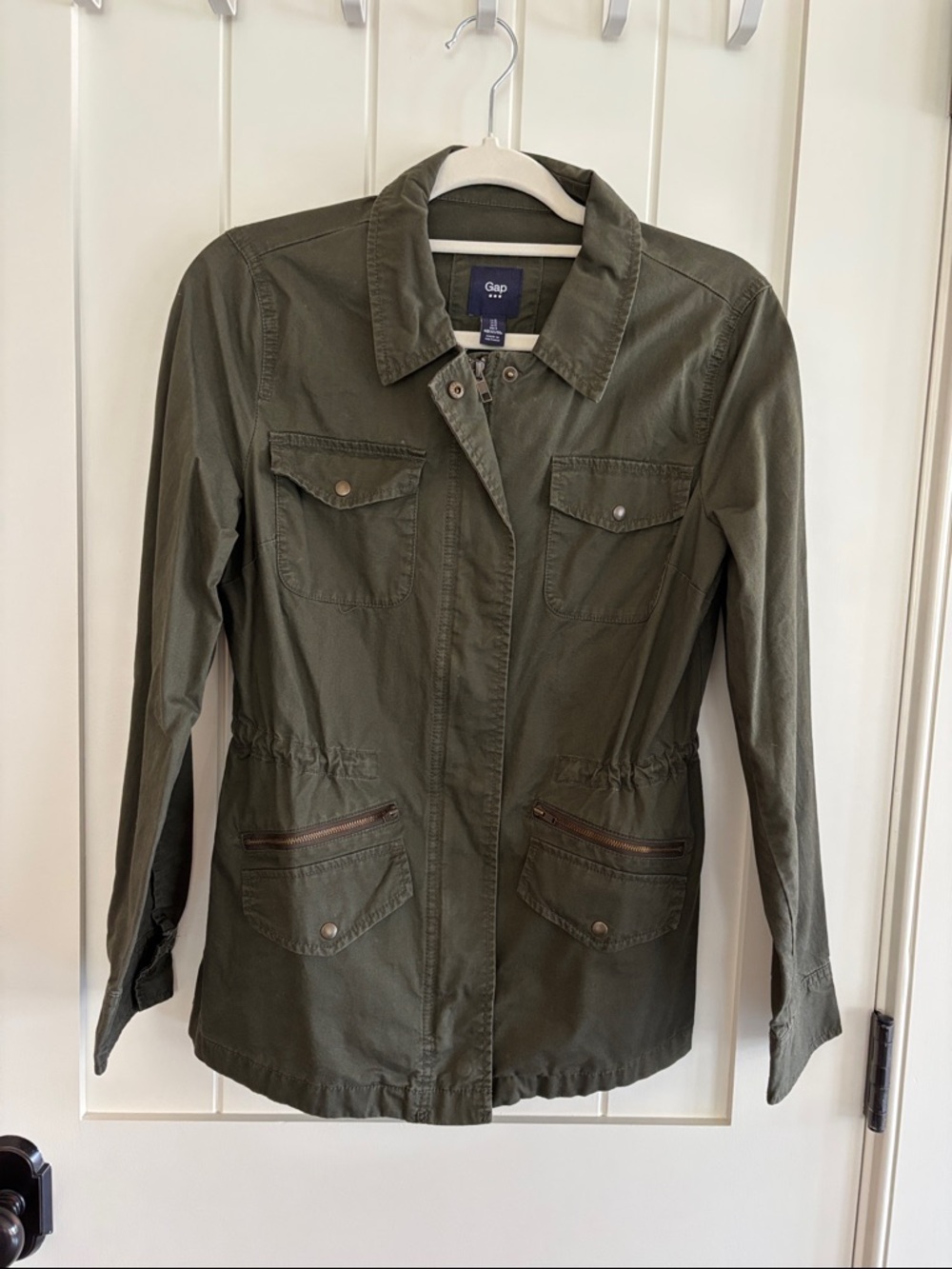 GAP Olive Green Utility Jacket with Front Pockets